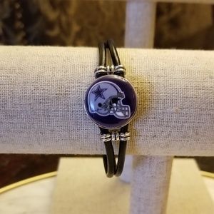🏈Dallas Cowboys Snap 2 Strand Leather Bracelet